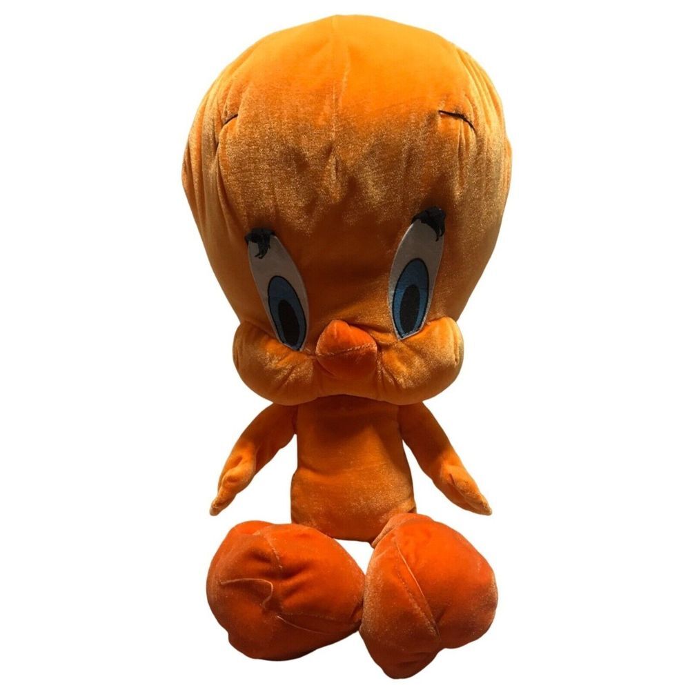 Vintage Nanco Looney Tunes orange tweety plush stuffed‎ animal Warner Bros Large